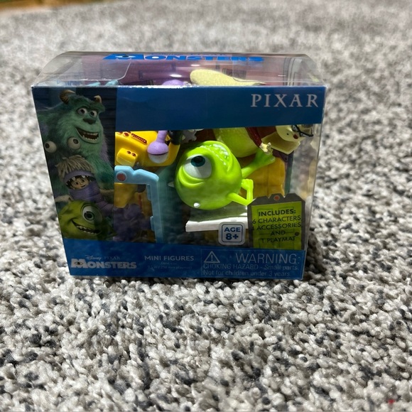 Culturefly Critter Crate Pixar Monsters 11pc Mini Figure Set Cake Toppers - Picture 1 of 7